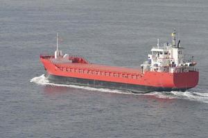 Cargo Ship in sea photo