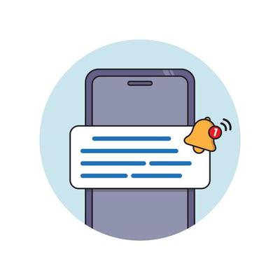 new notification icon. new message, email, news alert. smartphone with message and bell icon. vector illustration. 18834471 Vector Art at Vecteezy new notification icon. new message, email, news alert. smartphone with message and bell icon. vector illustration. 18834471 Vector Art at Vecteezy
