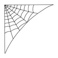 Halloween spider web vector