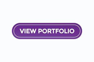 view portfolio button vectors.sign label speech bubble view portfolio vector