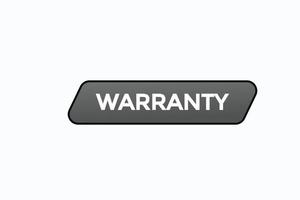 warranty button vectors.sign label speech bubble warranty vector