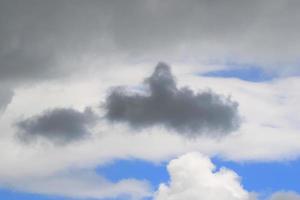 Stormy weather and dark clouds photo