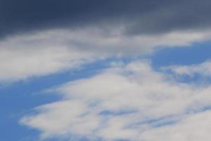 Stormy weather and dark clouds photo