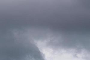 Stormy weather and dark clouds photo