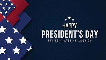 President's Day Background Design Vector Illustration with National Flag and text, Banner, Poster