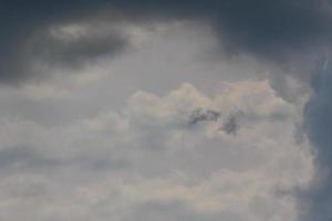 Stormy weather and dark clouds photo