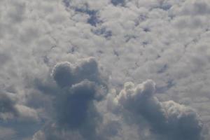 Stormy weather and dark clouds photo