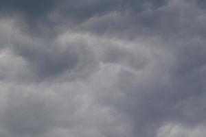 Stormy weather and dark clouds photo