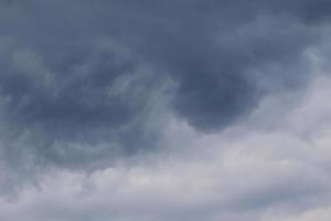 Stormy weather and dark clouds photo