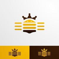 plantilla de logotipo de abeja de miel, estilo moderno y limpio adecuado para la empresa, formato de pasos vectoriales vector