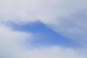 Clear blue sky and white clouds photo