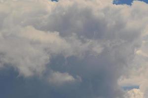 Stormy weather and dark clouds photo