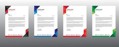 Clean And Corporate Business Letterhead Template vector