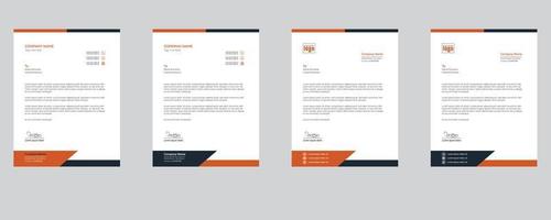 Clean And Corporate Business Letterhead Template vector