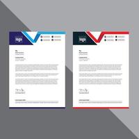 Clean And Corporate Business Letterhead Template vector