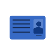 Icon element of id card png