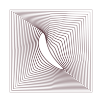 Beautiful curved lines pattern blended together. png