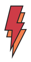 donder en bout verlichting flash icoon, elektrisch macht symbool png