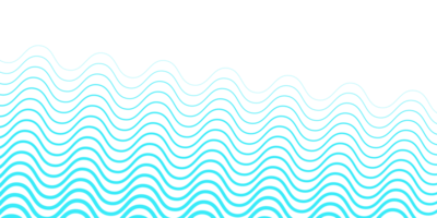 líneas de onda degradado verde dinámico que fluye suavemente aislado sobre fondo transparente png