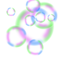 bolha de sabão arco-íris transparente png