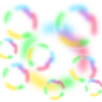 Transparent rainbow soap bubble png