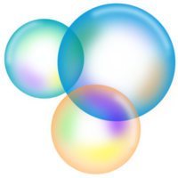 Transparent rainbow soap bubble png