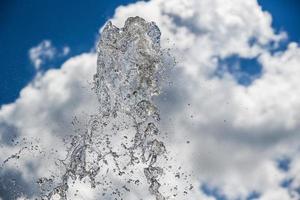 water splash in the sky photo