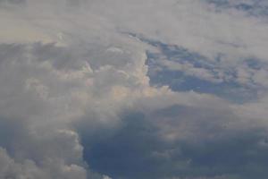 Stormy weather and dark clouds photo