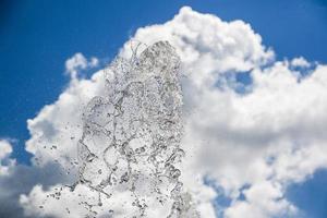 water splash in the sky photo