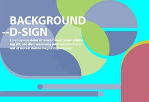 Backgroun fulcolor with sircle and rectangle vector design