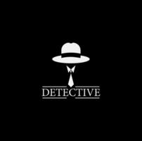 diseño de logotipo de detective vector