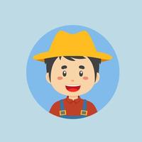 Avatar of a Farmer Character vector