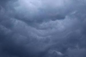 Stormy weather and dark clouds photo