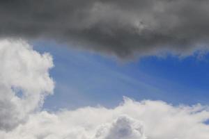 Stormy weather and dark clouds photo