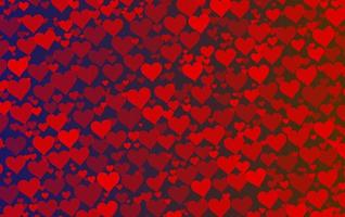 Valentine's day red Seamless hearts background vector