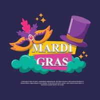 Mardi Gras background. vector