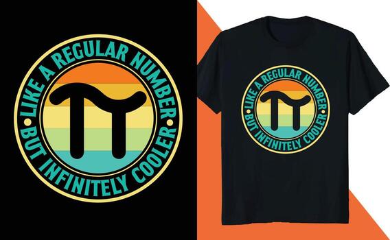 Like a Regular Number Math Lover PI Day Science vector