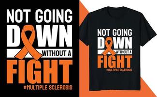 Not Going Multiple Sclerosis Awareness vector