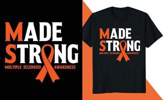 Strong Multiple Sclerosis Awareness vector