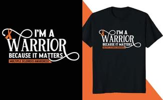 I am a Warrior Multiple Sclerosis Awareness vector