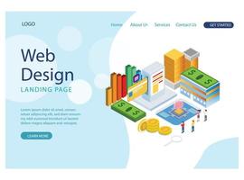 Concepto isométrico de diseño plano moderno de banca en línea. banco electrónico y concepto de personas. plantilla de página de destino. ilustración vectorial isométrica conceptual adecuada para diagramas, infografías, activos de juego vector