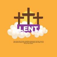 Lent background. vector illustration.