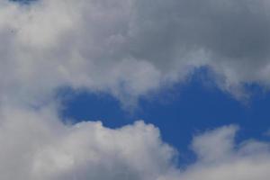 Stormy weather and dark clouds photo