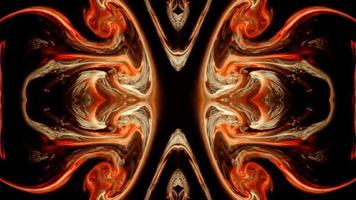 Abstract Colorful Paint Spread Mirror Reflection Fantasy video