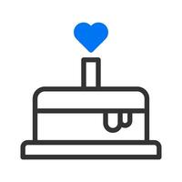 cake con duotune blue valentine illustration vector element and symbol perfect.