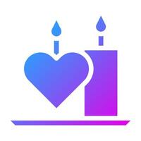 candle icon solid gradient style valentine illustration vector element and symbol perfect.