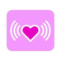 signal icon solid pink style valentine illustration vector element and symbol perfect.