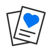 paper icon duotune blue valentine illustration vector element and symbol perfect.