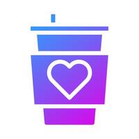 cup icon solid gradient style valentine illustration vector element and symbol perfect.