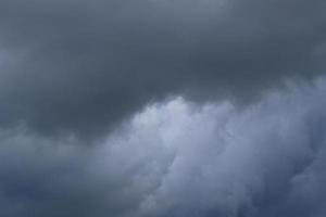 Stormy weather and dark clouds photo